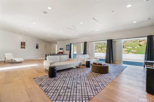 109 Buckskin Rd, Bell Canyon, CA 91307 - living area featuring light wood finished floors and recessed lighting