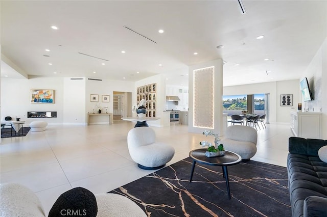 109 Buckskin Rd, Bell Canyon, CA 91307 - living area with tile patterned floors and recessed lighting