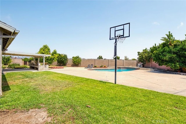 7751 La Mesa Way, Buena Park, CA 90620 - view of basketball court featuring a fenced backyard