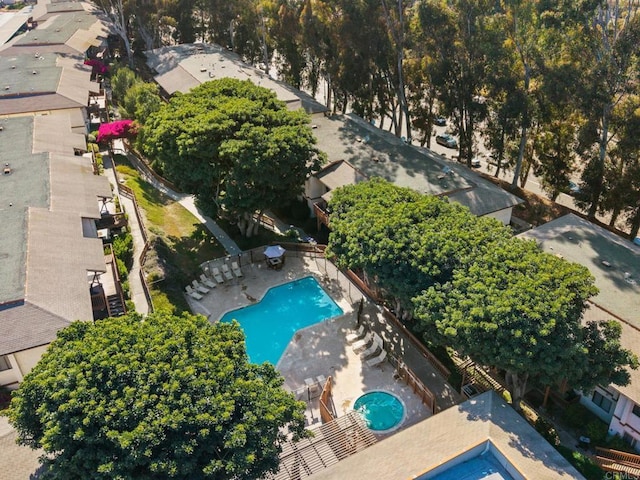 6390 Rancho Mission Rd Unit 202, San Diego, CA 92108 - bird's eye view of a pool area