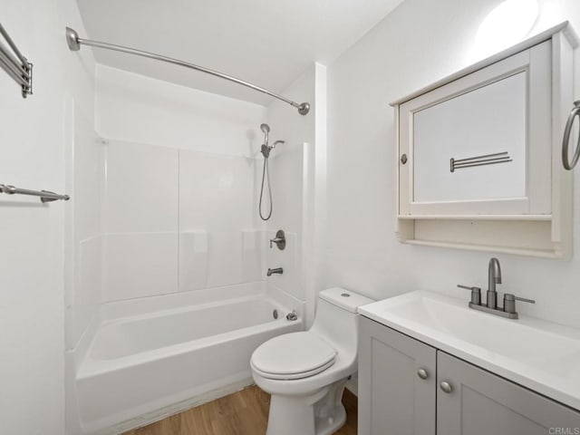 6390 Rancho Mission Rd Unit 202, San Diego, CA 92108 - full bath with wood finished floors, vanity, and shower / bathtub combination
