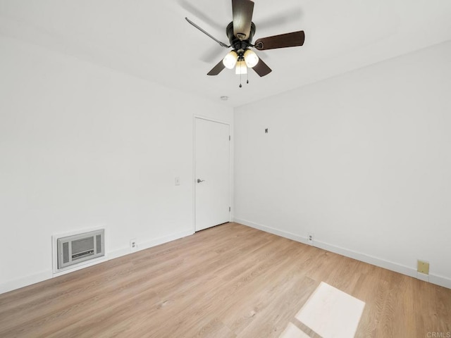6390 Rancho Mission Rd Unit 202, San Diego, CA 92108 - spare room with light wood-type flooring and a ceiling fan