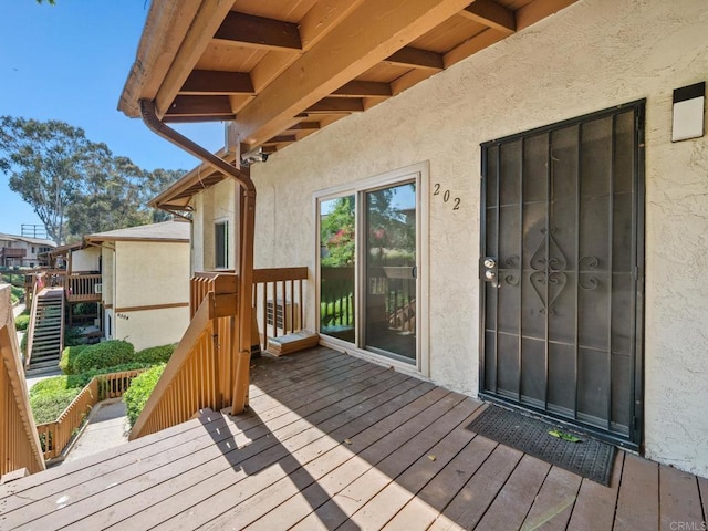 6390 Rancho Mission Rd Unit 202, San Diego, CA 92108 - view of wooden terrace