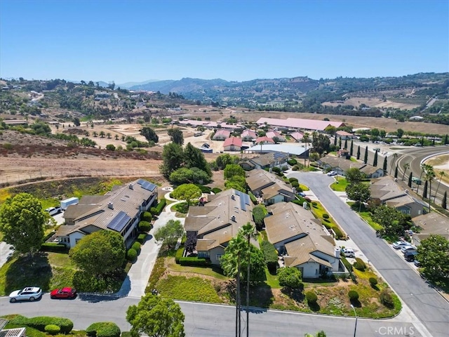 81 Via Larga Vis, Bonsall, CA 92003 - aerial perspective of suburban area featuring a mountainous background