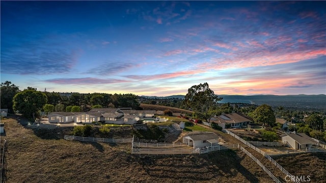 13 Buggy Whip Dr, Rolling Hills, CA 90274 - aerial view at dusk of view of wooded area
