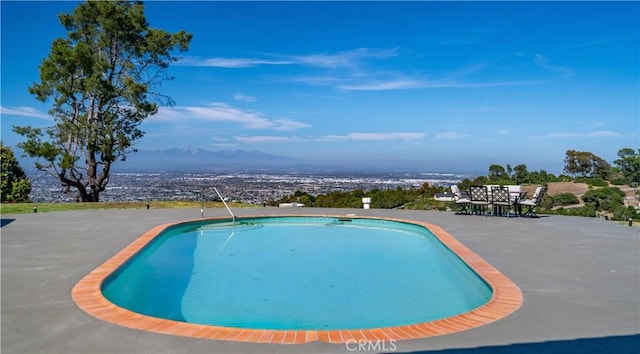 13 Buggy Whip Dr, Rolling Hills, CA 90274 - swimming pool with a patio area and a mountain view