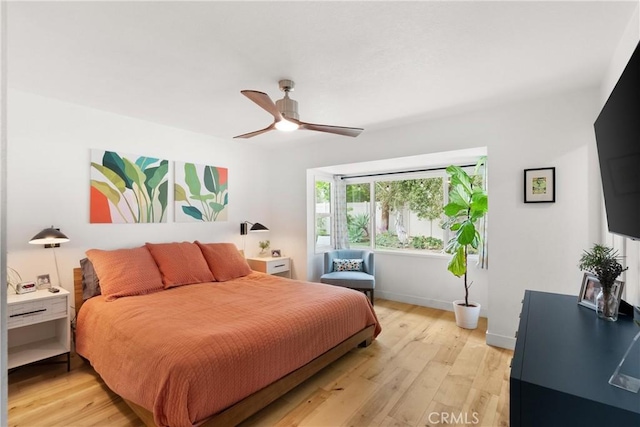 2008 N Capella Ct, Costa Mesa, CA 92626 - bedroom featuring light wood finished floors and a ceiling fan