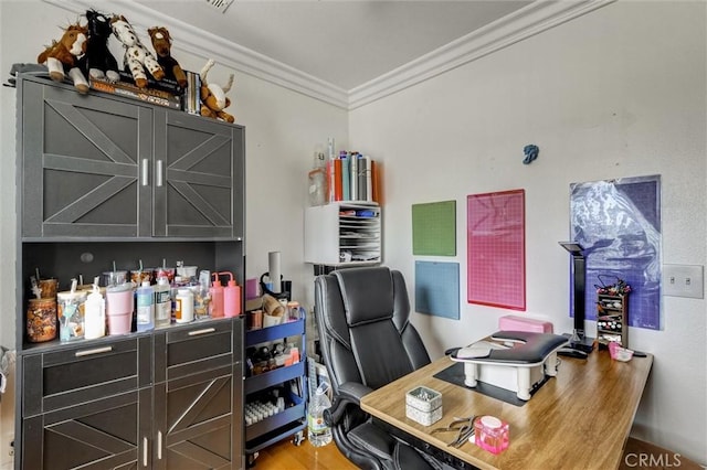 13203 Gyna Ln, La Puente, CA 91746 - office area featuring ornamental molding