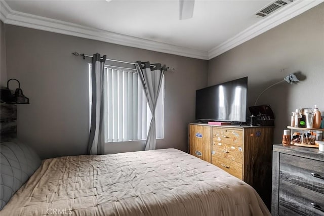 13203 Gyna Ln, La Puente, CA 91746 - bedroom with crown molding and ceiling fan