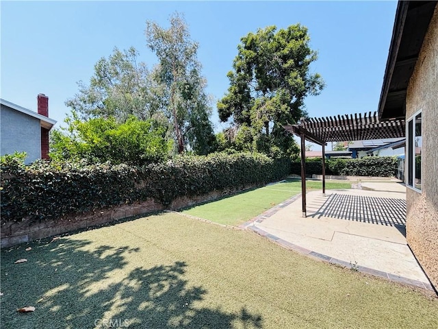 10349 Victoria St, Rancho Cucamonga, CA 91701 - fenced backyard featuring a pergola and a patio area