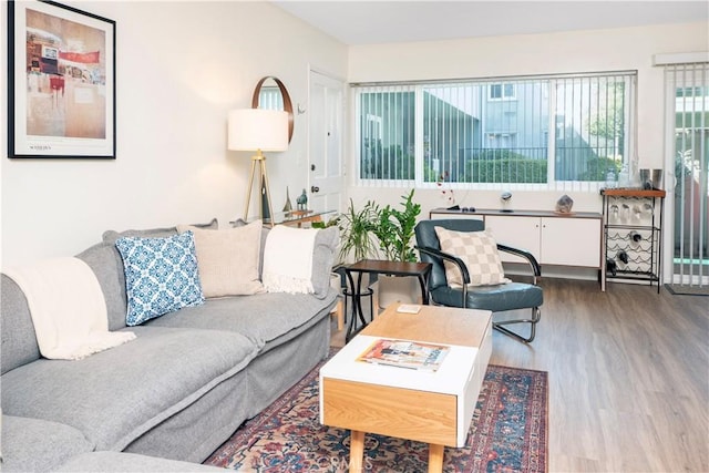 6160 Whitsett Ave Unit 4, North Hollywood, CA 91606 - living room with wood finished floors