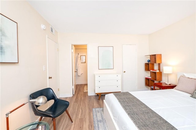 6160 Whitsett Ave Unit 4, North Hollywood, CA 91606 - bedroom featuring light wood-type flooring and baseboards