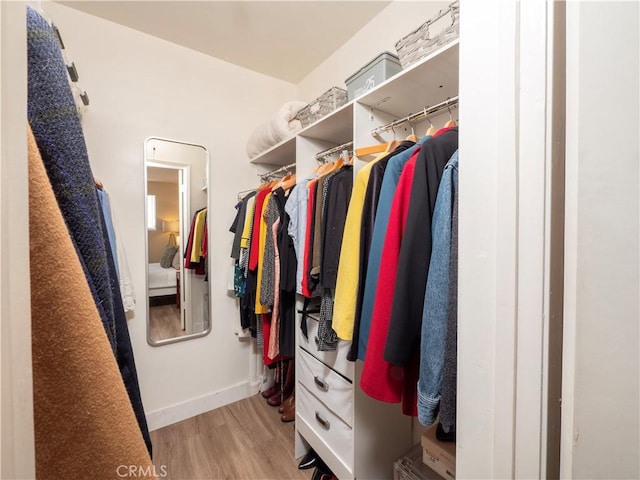 6160 Whitsett Ave Unit 4, North Hollywood, CA 91606 - walk in closet featuring light wood-style floors