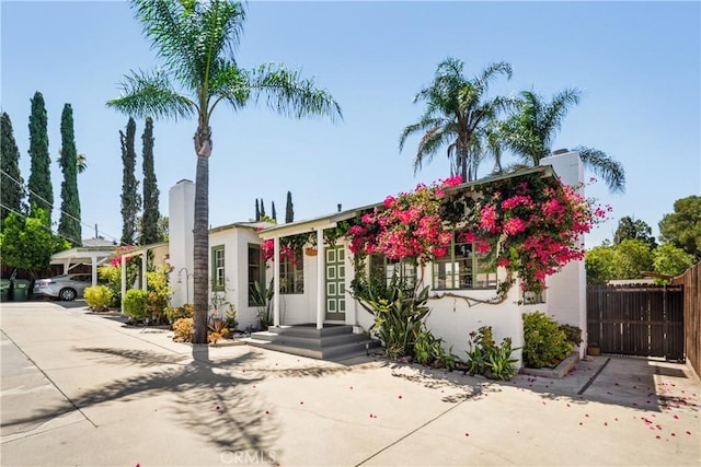 7314 Summitrose St, Tujunga, CA 91042 - view of front facade featuring a chimney