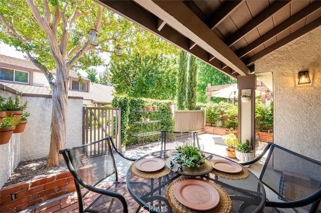 24754 Masters Cup Way, Valencia, CA 91355 - view of patio / terrace with outdoor dining area