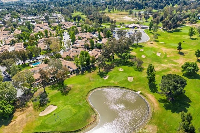 24754 Masters Cup Way, Valencia, CA 91355 - aerial perspective of suburban area featuring a large body of water and a golf course