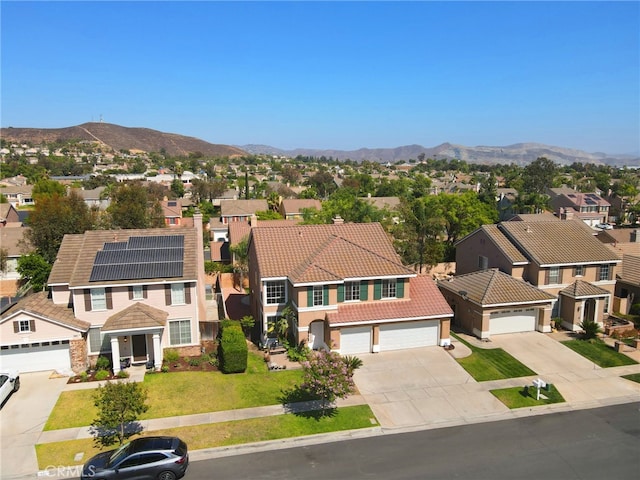827 La Cadena Ln, Corona, CA 92879 - aerial view of residential area featuring a mountainous background
