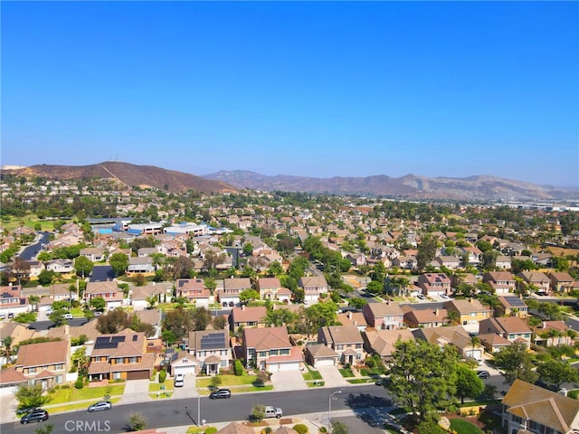 827 La Cadena Ln, Corona, CA 92879 - aerial view of property and surrounding area with a mountainous background and nearby suburban area