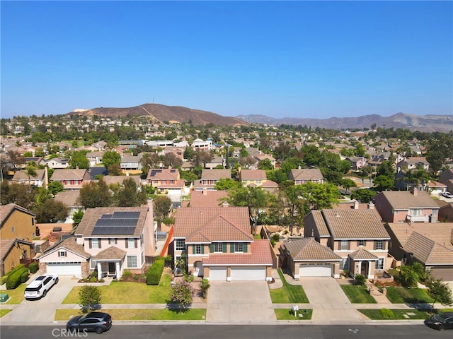 827 La Cadena Ln, Corona, CA 92879 - aerial perspective of suburban area featuring a mountain backdrop