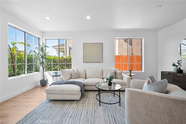 827 La Cadena Ln, Corona, CA 92879 - living area featuring wood finished floors and recessed lighting