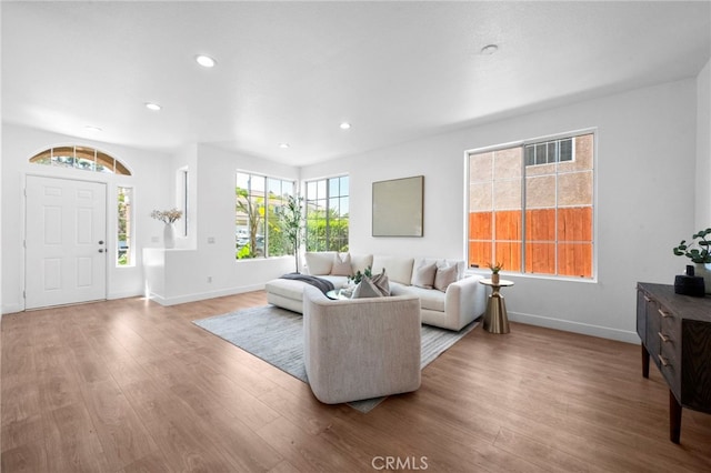 827 La Cadena Ln, Corona, CA 92879 - living area with wood finished floors and recessed lighting