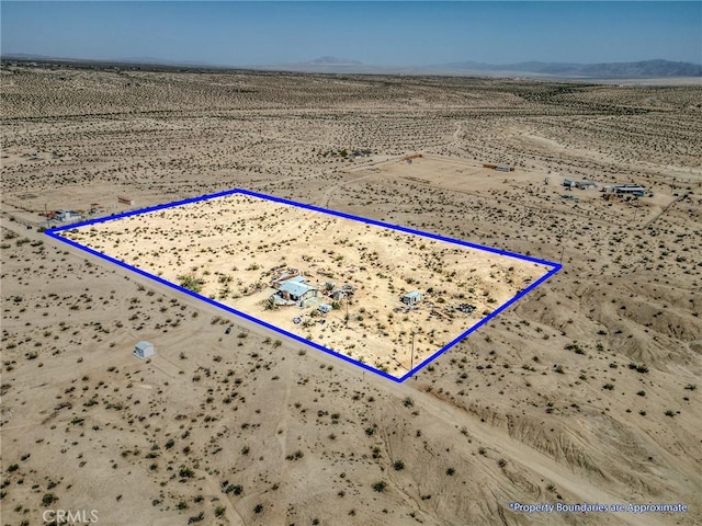 72082 Winters Rd Unit 29, Palms, CA 92277 - overview of rural landscape with property parcel outlined