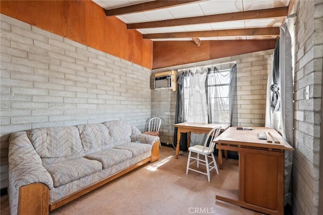 72082 Winters Rd Unit 29, Palms, CA 92277 - carpeted office space featuring a wall mounted air conditioner