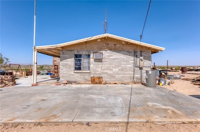 72082 Winters Rd Unit 29, Palms, CA 92277 - back of property with water heater