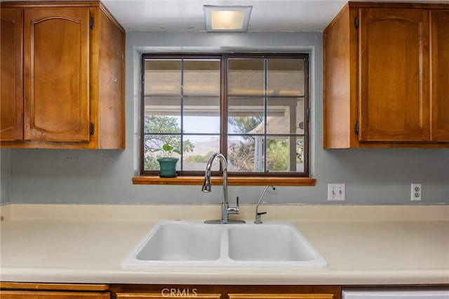 501 Old State Rd, Wofford Heights, CA 93285 - kitchen with light countertops and brown cabinets