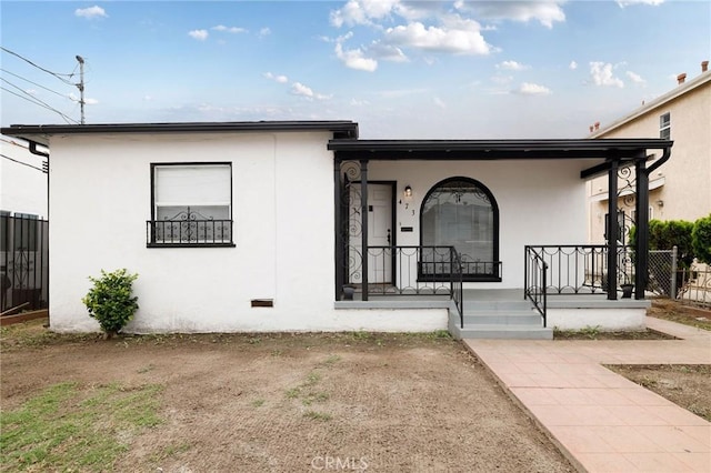 473 W 17th St, San Pedro, CA 90731 - view of front facade featuring a porch and stucco siding