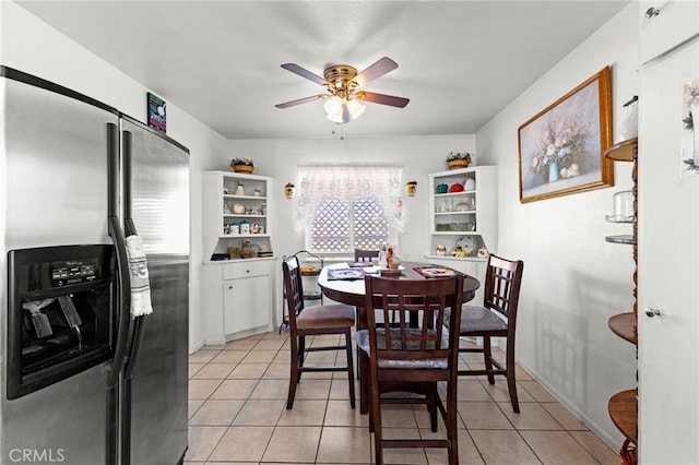 16116 Cajon, Hesperia, CA 92345 - dining room featuring ceiling fan and light tile patterned flooring