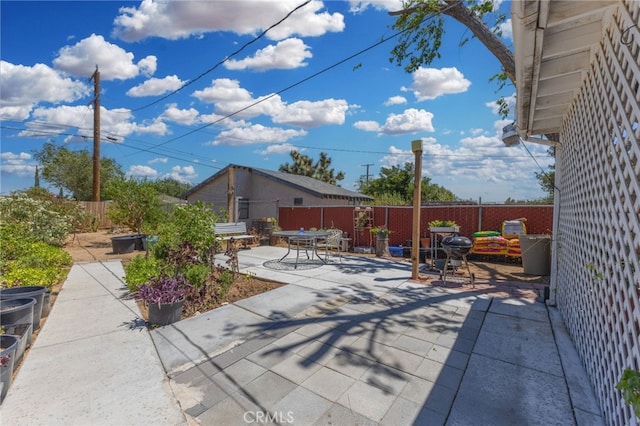 16116 Cajon, Hesperia, CA 92345 - fenced backyard with a patio