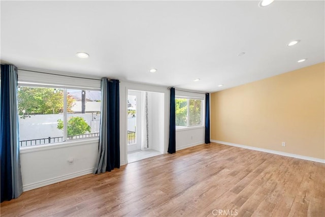 17211 Orozco St, Granada Hills, CA 91344 - spare room with light wood finished floors and recessed lighting