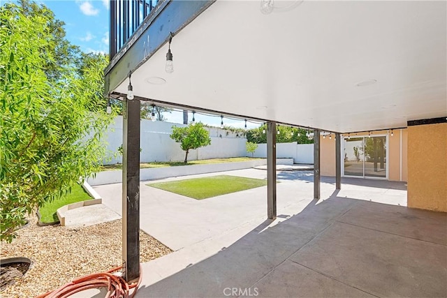 17211 Orozco St, Granada Hills, CA 91344 - fenced backyard featuring a patio