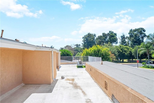 17211 Orozco St, Granada Hills, CA 91344 - view of patio / terrace with view of scattered trees