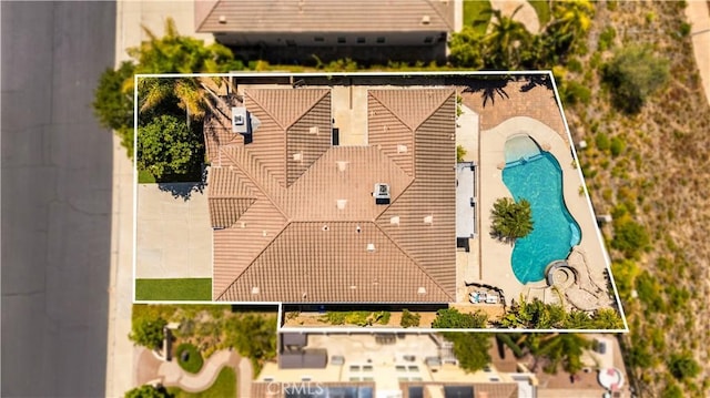 23735 Canyon Vista Ct, Diamond Bar, CA 91765 - view of subject property with a pool and property boundaries highlighted