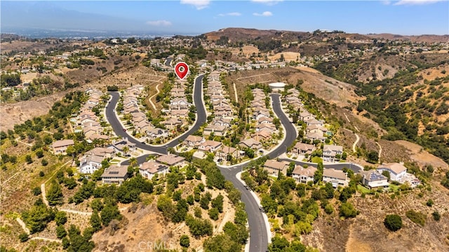 23735 Canyon Vista Ct, Diamond Bar, CA 91765 - aerial view of property's location with a mountainous background and nearby suburban area