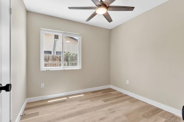 10758 Princess Arlene Dr, Santee, CA 92071 - unfurnished room featuring light wood-style flooring and a ceiling fan