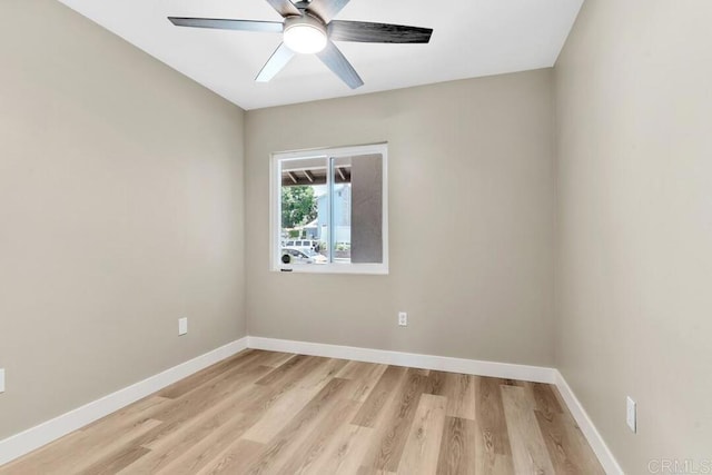 10758 Princess Arlene Dr, Santee, CA 92071 - spare room with light wood-style flooring and ceiling fan