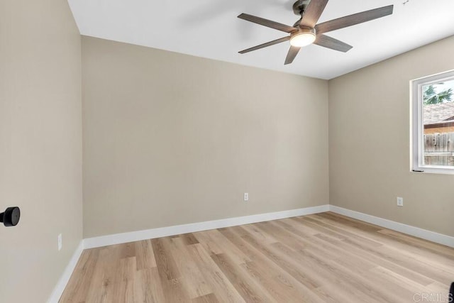 10758 Princess Arlene Dr, Santee, CA 92071 - unfurnished room with ceiling fan and light wood-type flooring