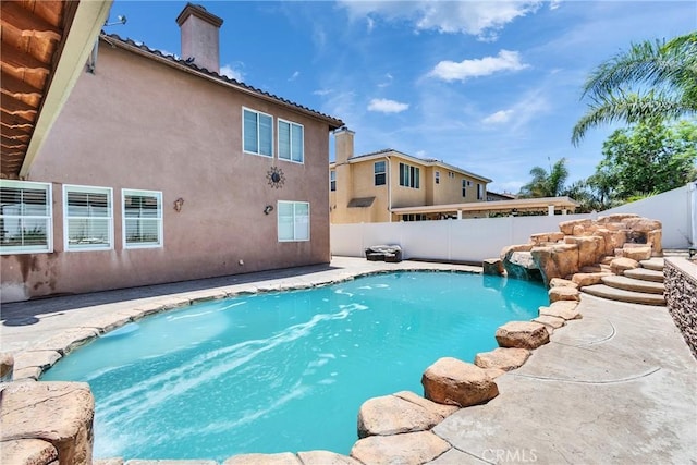 296 Lady Bell Way, Perris, CA 92571 - view of pool with a fenced backyard and a patio