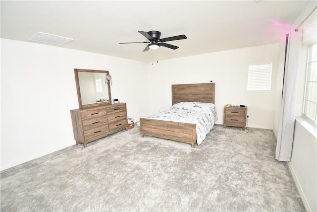 5280 Coyote St, Hemet, CA 92545 - carpeted bedroom with a ceiling fan