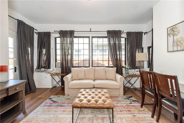 5336 Lemon Grove Ave, Los Angeles, CA 90038 - living area with wood finished floors