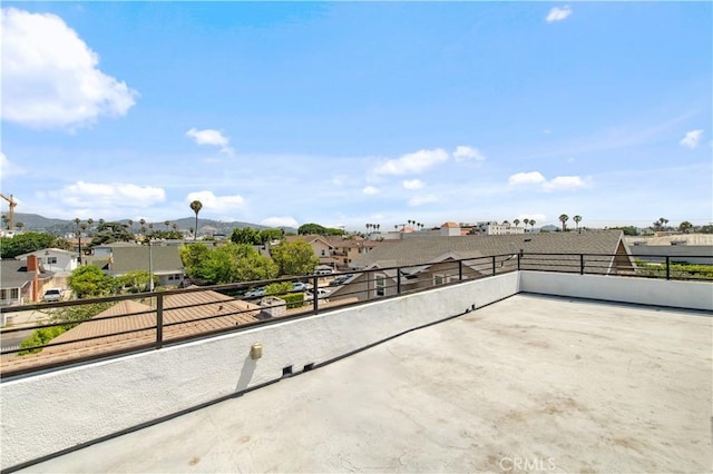 5336 Lemon Grove Ave, Los Angeles, CA 90038 - view of patio with a residential view and a mountain view
