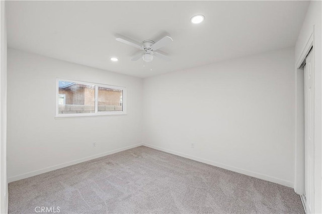 1534 Richfield Ave, Rosamond, CA 93560 - carpeted spare room featuring ceiling fan and recessed lighting