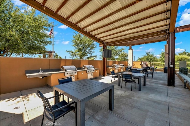 1660 Capri Way, Beaumont, CA 92223 - view of patio / terrace with outdoor dining area and area for grilling