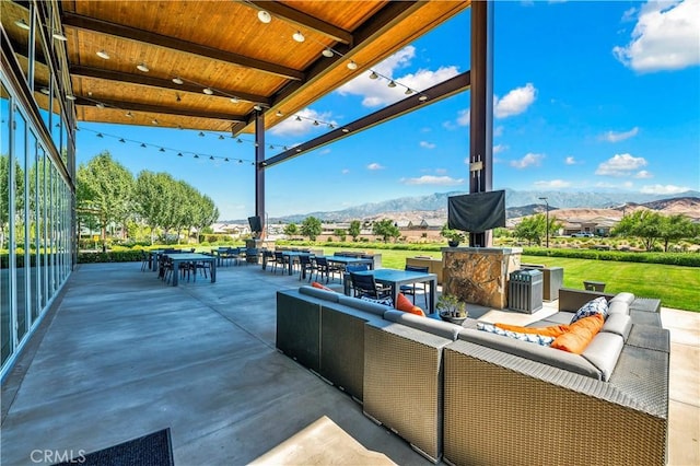 1660 Capri Way, Beaumont, CA 92223 - view of patio / terrace with outdoor dining space and an outdoor living space