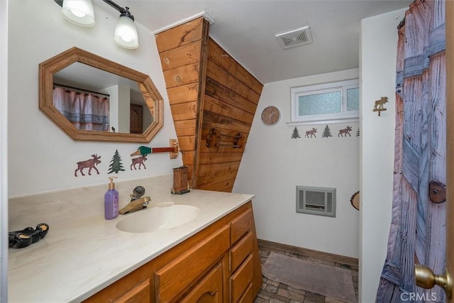 52926 Balsam Dr, Oakhurst, CA 93644 - bathroom featuring vanity and heating unit