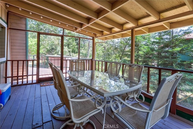 52926 Balsam Dr, Oakhurst, CA 93644 - wooden deck featuring outdoor dining area