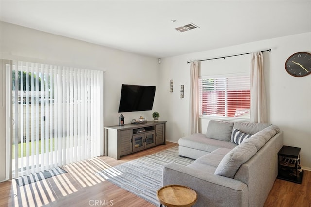 8554 Burnet Ave Unit 144, North Hills, CA 91343 - living area featuring wood finished floors